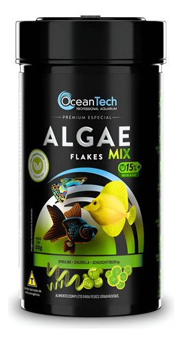 Ração Oceantech Algae Flakes Mix Todas Espécies 20g Kit C/ 2